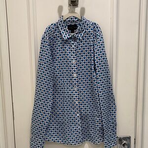 J Crew women’s cotton blouse with hearts and bees